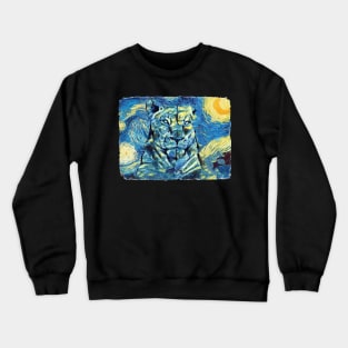 The panther Van Gogh STyle Crewneck Sweatshirt